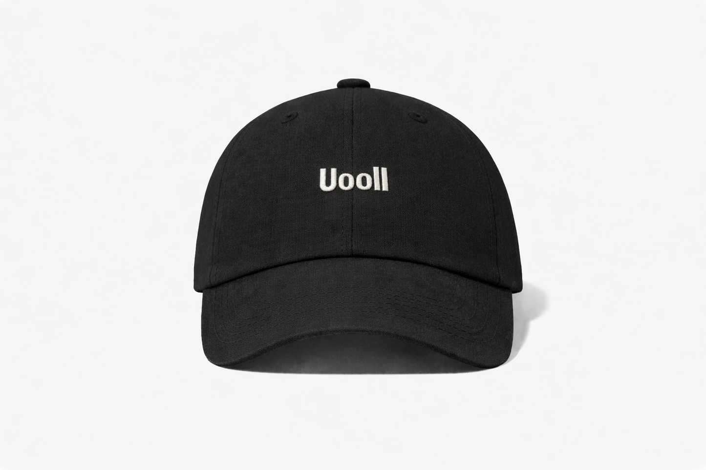 Linen 6-Panel Ball Cap_Black