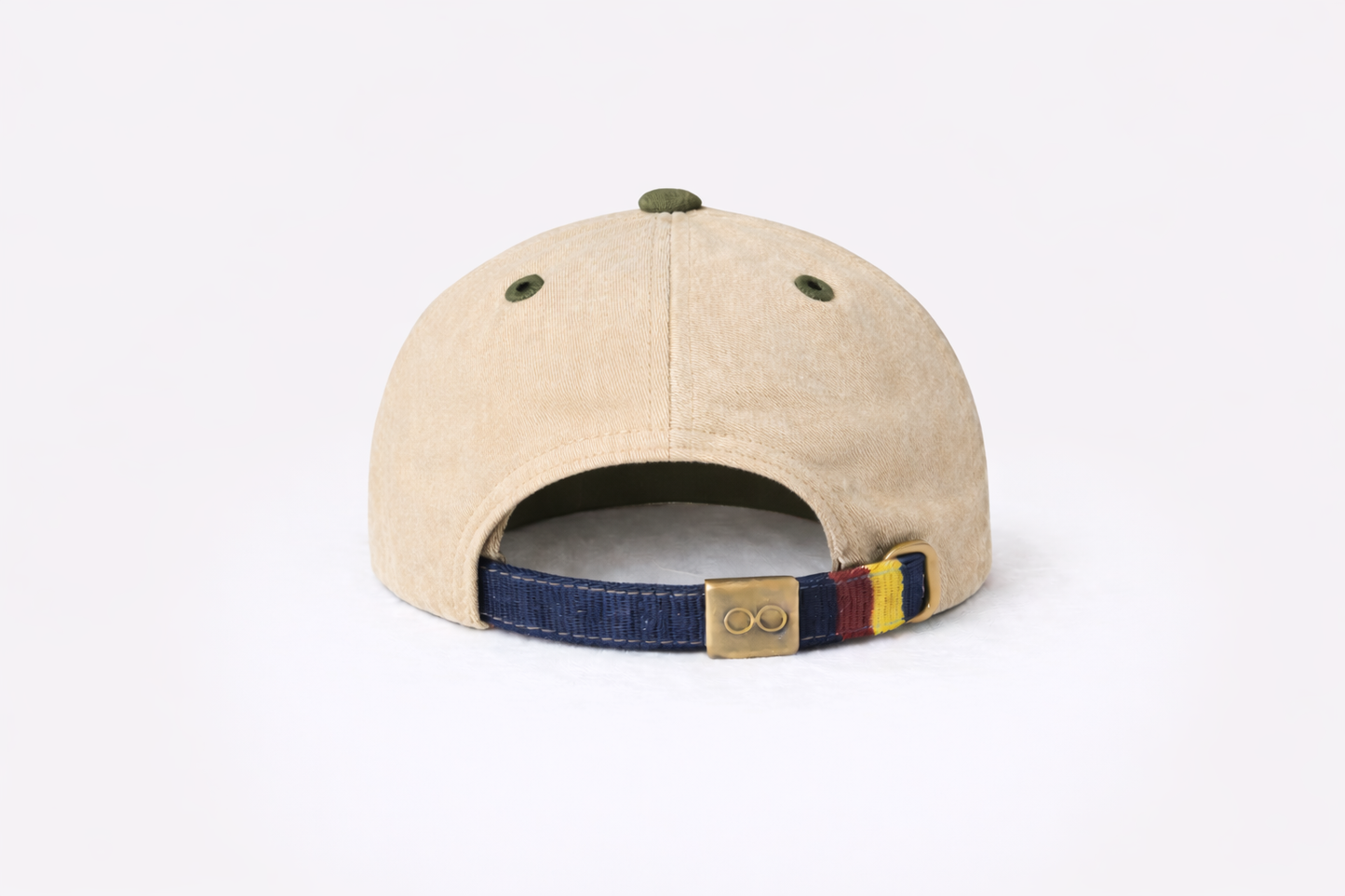 Contrast 6-Panel Ball Cap_Pale Khaki · Olive Branch