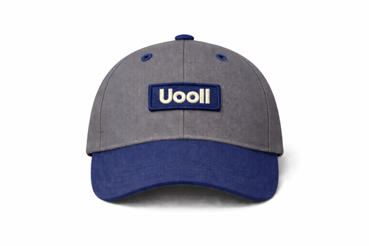 Contrast 6-Panel Ball Cap_Steel Gray · Dress Blues