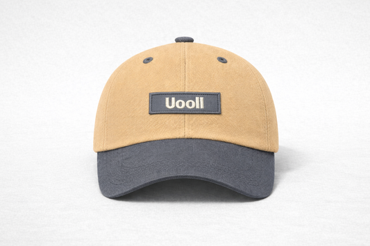 Washed 6-Panel Ball Cap_Nubuck Pale Khaki · Steel Gray